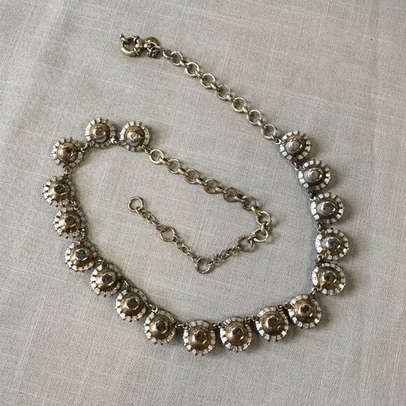 J. Crew Clear Rhinestone Retro Necklace - Picture 12 of 15